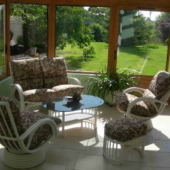 134 salon Valence rotin veranda nata feuilles fauteuil relax exodia home design rennes