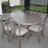 sejour Diana veranda rotin table ovale extensible exodia home design rennes