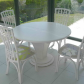 table ronde rotin Talia nata veranda exodia home design rennes