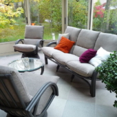canape et fauteuils rotin salon Valence titanio veranda exodia home design