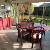 mobilier de véranda rotin table veranda pruna bahut Exodia Home design