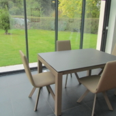 table ceramique extensible et chaises design veranda