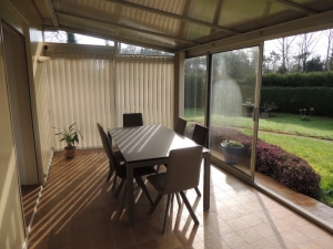table ceramique extensible beige veranda