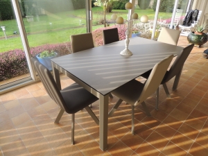 ensemble veranda table ceramique extensible