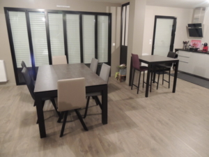 sejour table extensible ceramique et snack exodia
