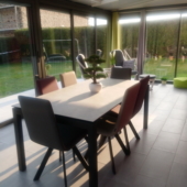 table ceramique veranda