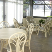 142 sejour Tolede et salon Golf rotin veranda