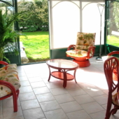 160 salon rotin Valence veranda verte