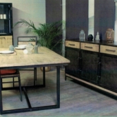 bahut manguier et metal industriel