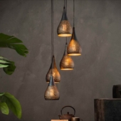 suspension centrale luminaire industriel