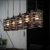 luminaire suspension metal industriel