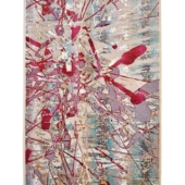 02 tapis design abstrait rouge