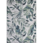 13 tapis feuilles bleu et vert