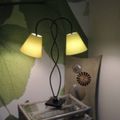 lampe deux têtes design