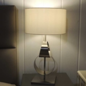 lampe metal argent luminaire design