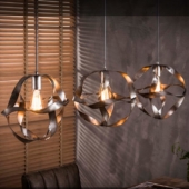 plafonnier original argent luninaire design