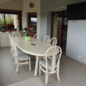 28 Nacar table ovale extensible rotin chaises enfilade veranda exodia home design rennes