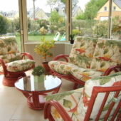 45 canape et fauteuils Valence rotin veranda rouge exodia home design rennes